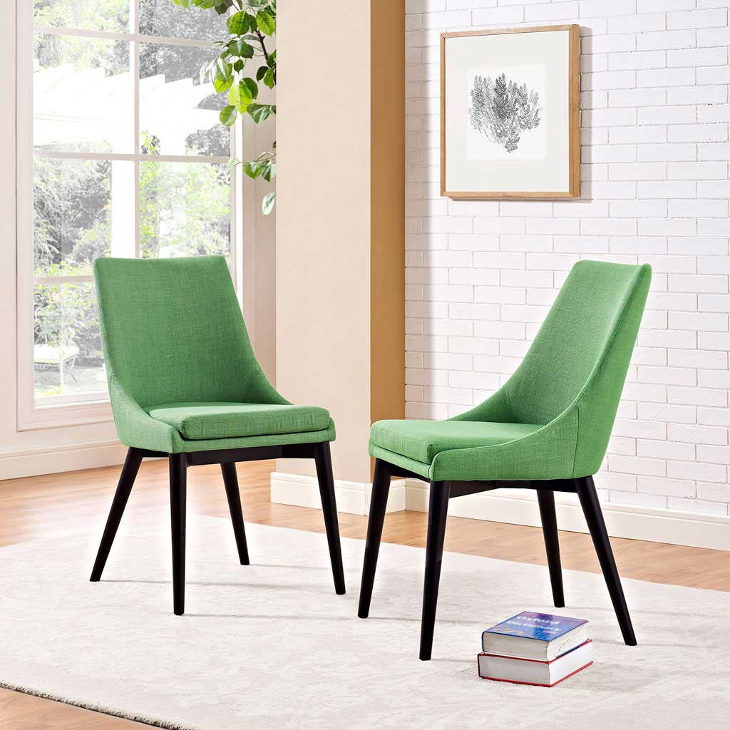 Victoria Fabric Dining Chair Green - FROY