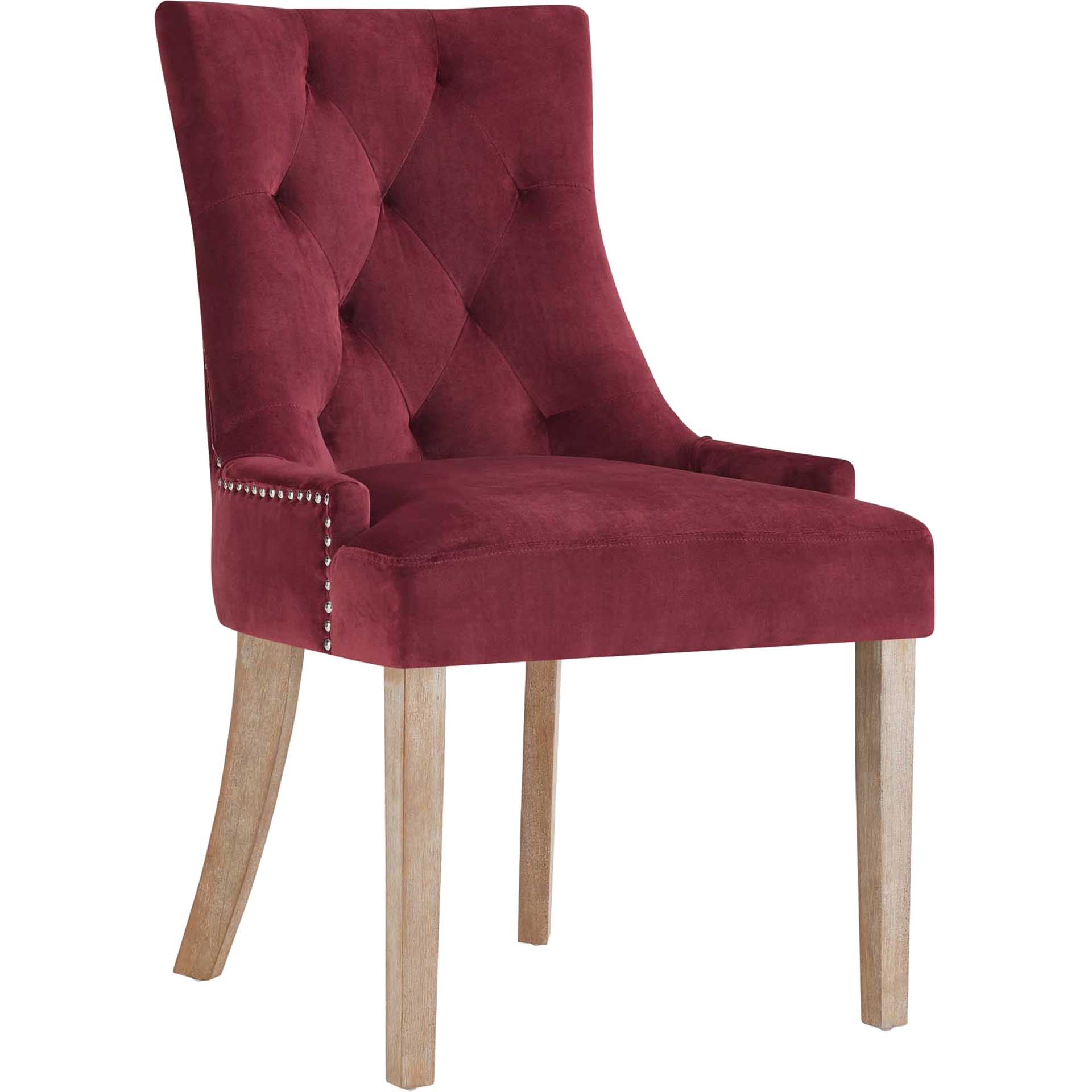 Preston Velvet Dining Chair Maroon - Froy.com