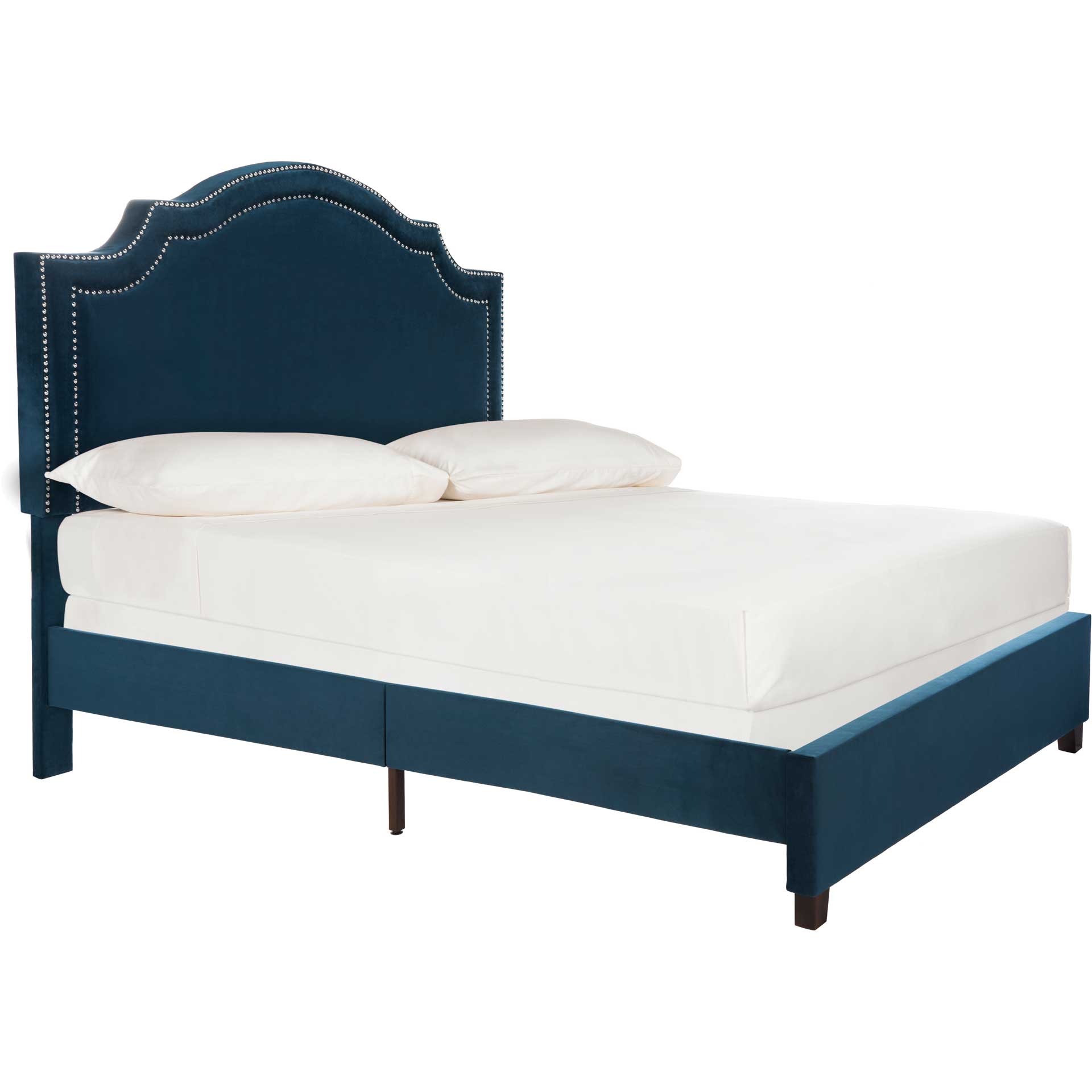 Thaddeus Upholstered Bed Navy