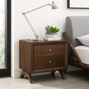 Parker Nightstand Walnut - Froy.com