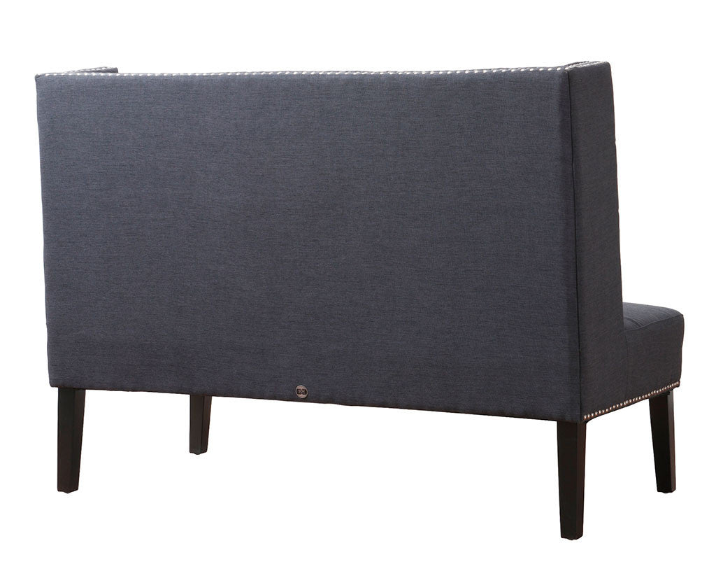 39 Top Photos Linen Banquette Bench - MODERN BEIGE DARK GRAY GREY LINEN BANQUETTE SOFA BENCH ...