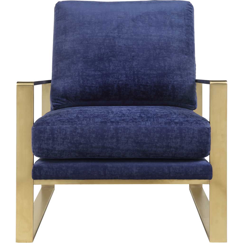 Navy Velvet Chair