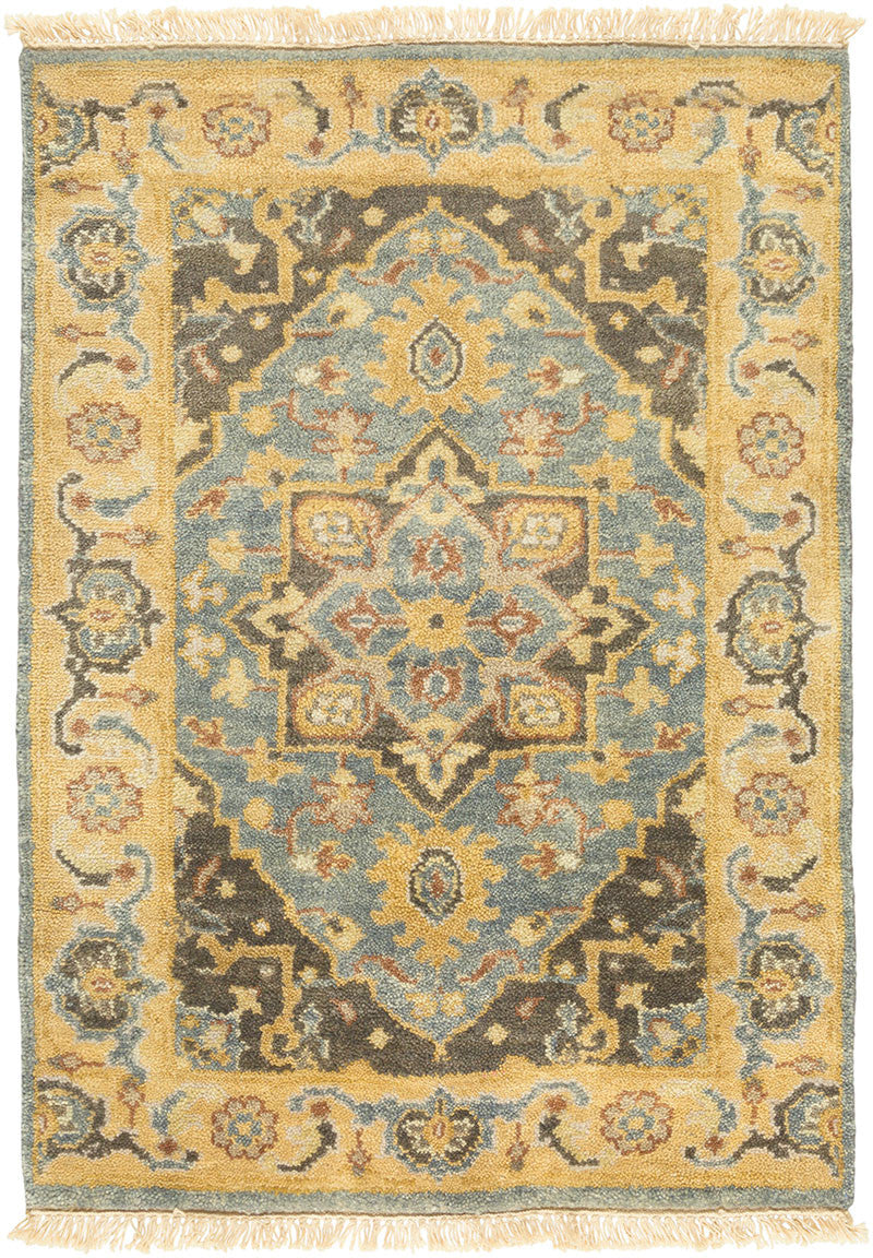Antique Teal/Gold Area Rug