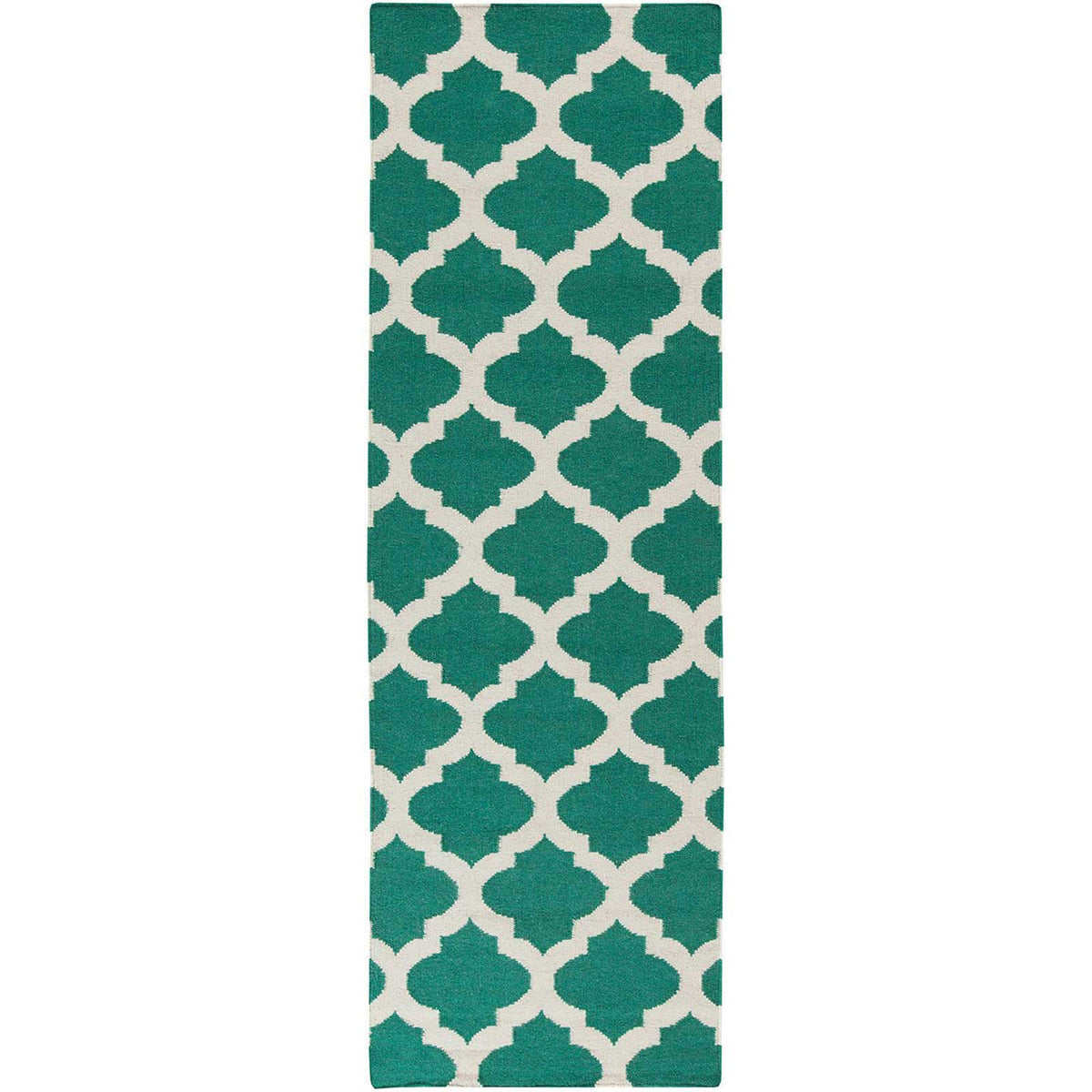 dark green runner rug