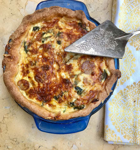 smoked kielbasa quiche