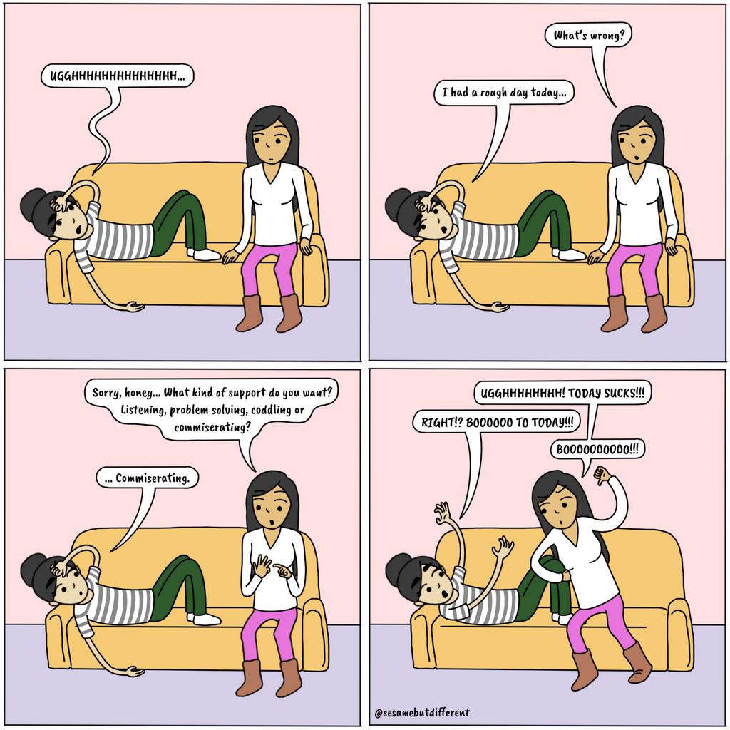 A cute lesbian relationship comic about how your girlfriend provides the best customer service you could ever ask for. Check out Sesame But Different for more heartwarming lesbian comics, content, and gifts.