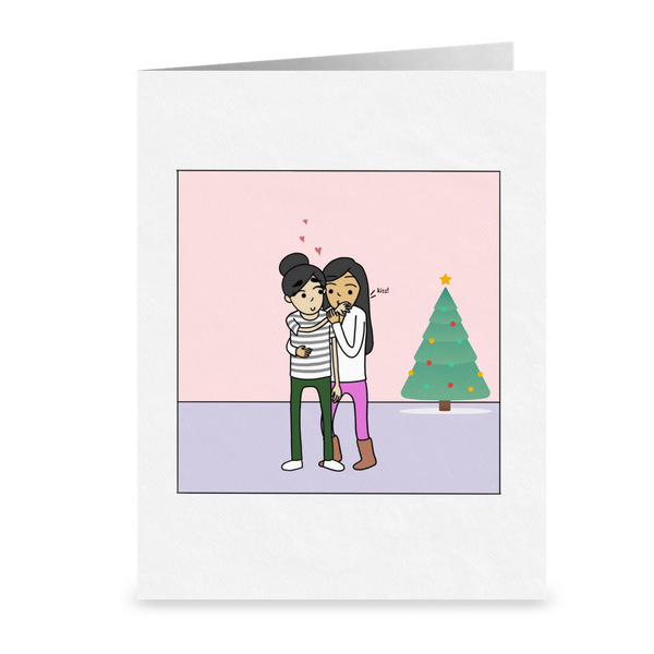 Kiss Me Lesbian Greeting Card