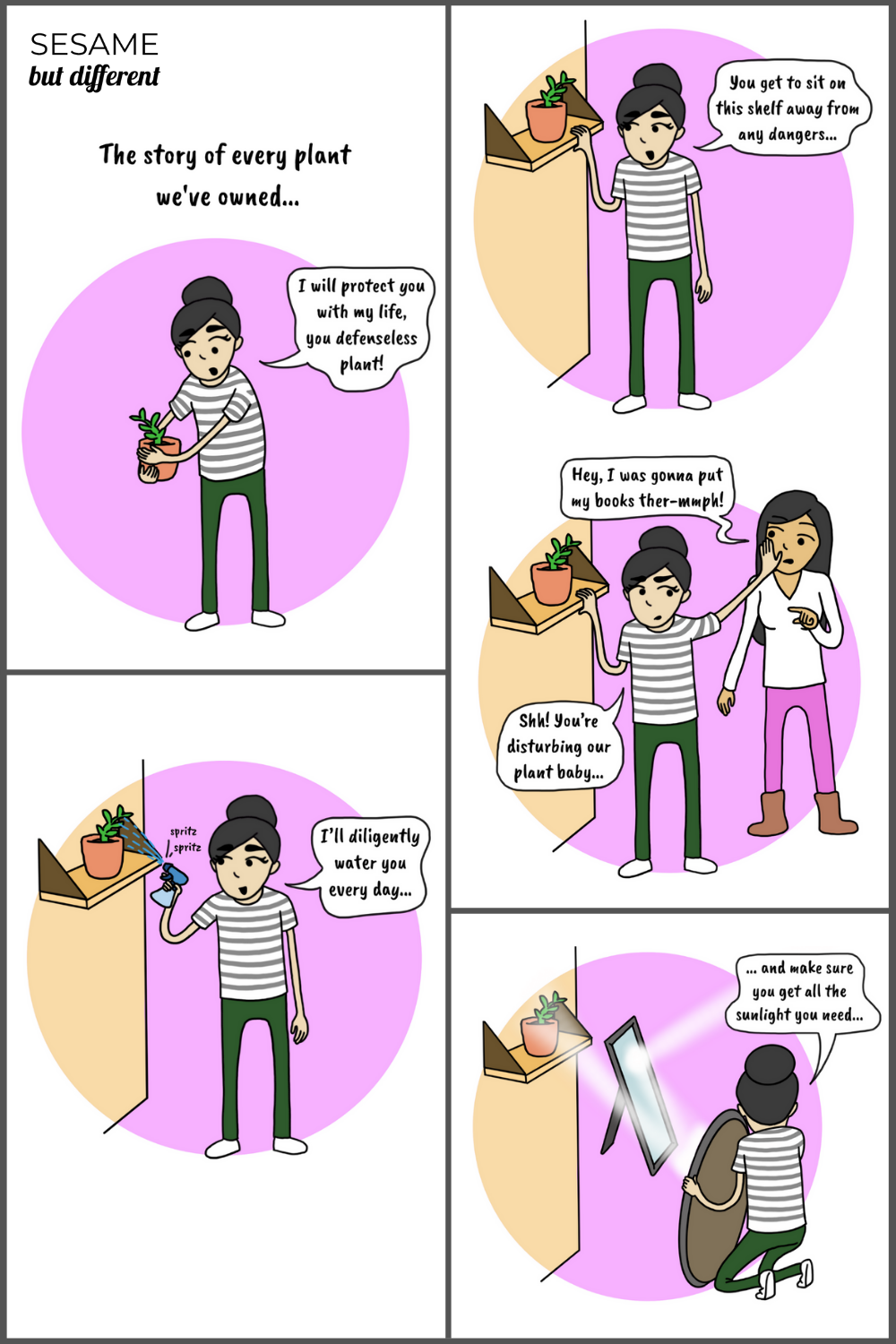 Ep. 51 Sesame but Different Plant Baby Plant Moms Lesbian Comics-1