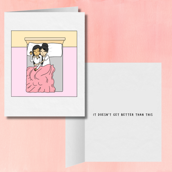 It Doesn't Get Better Than This Lesbian Valentine's Day Card