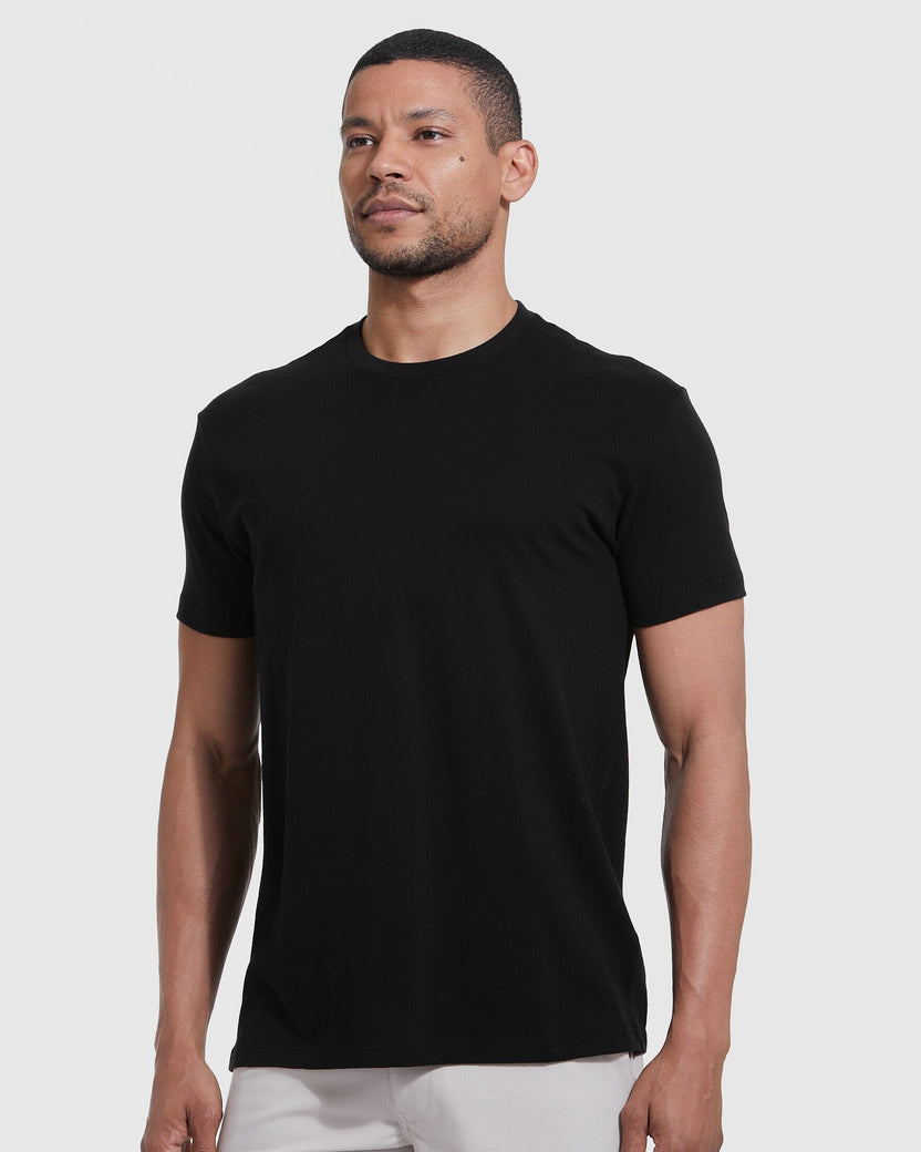 Men's Black Short-Sleeve Performance T-Shirt - True Classic