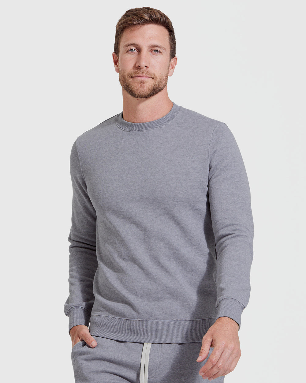 French Terry Crewneck Sweatshirt, Vintage Grey – SAULT New England