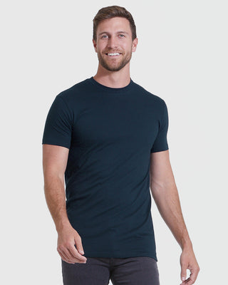 Everyday Scoop Bottom REGULAR FIT T-Shirt for Tall Men in Black