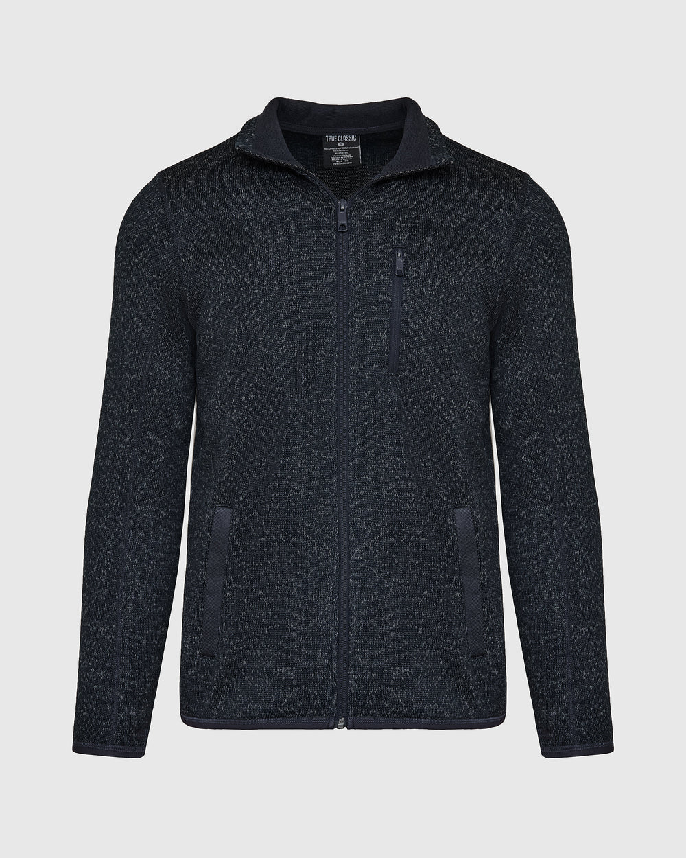 Gray Sweater Fleece Jacket | Gray Sweater Fleece Jacket | True Classic