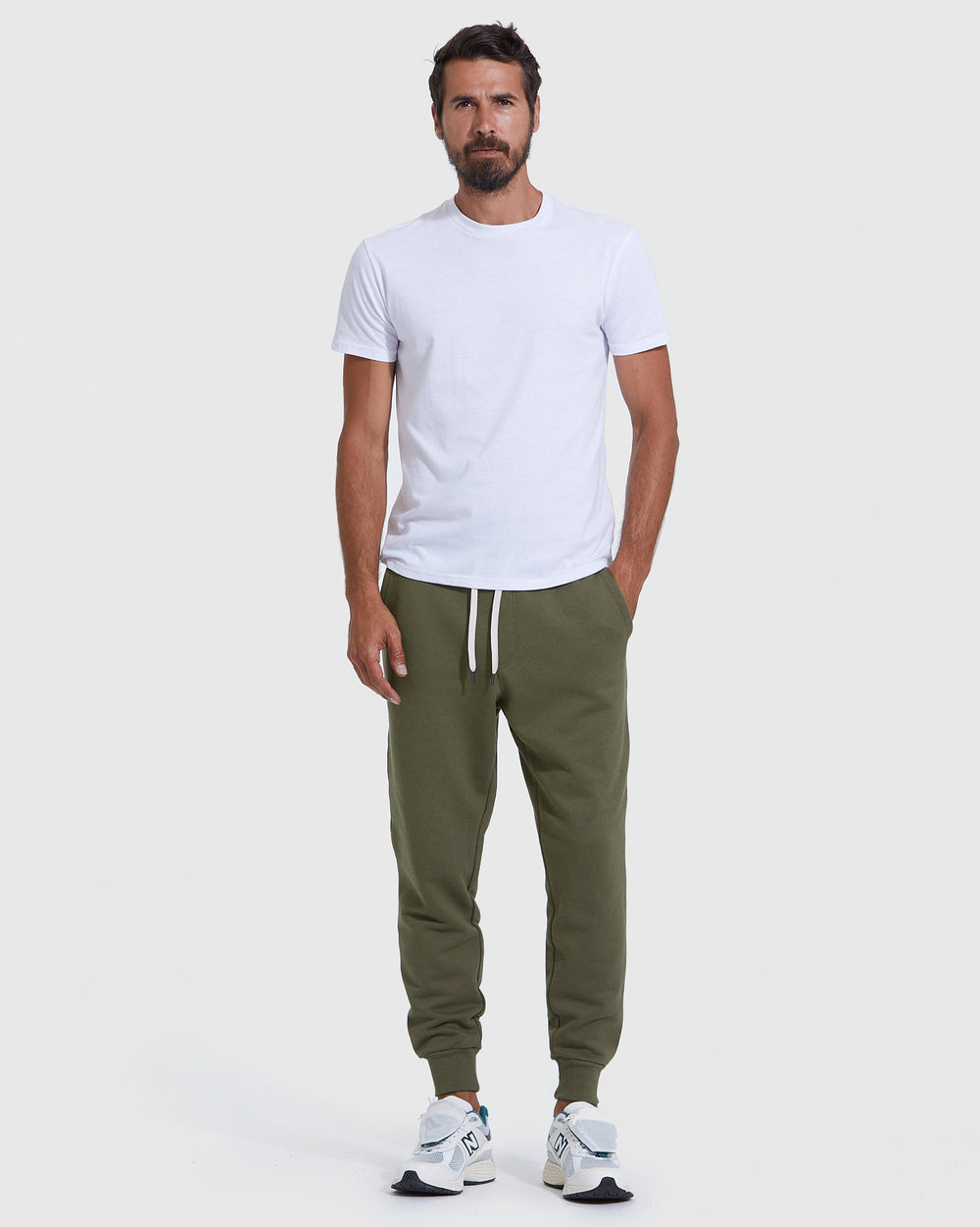 Hunter Green Fleece French Terry Jogger – True Classic