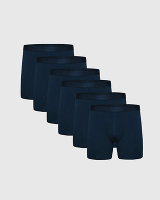 Lucky Brand 3-Stretch Boxer Briefs with Fly Pouch MED (32-34) Navy