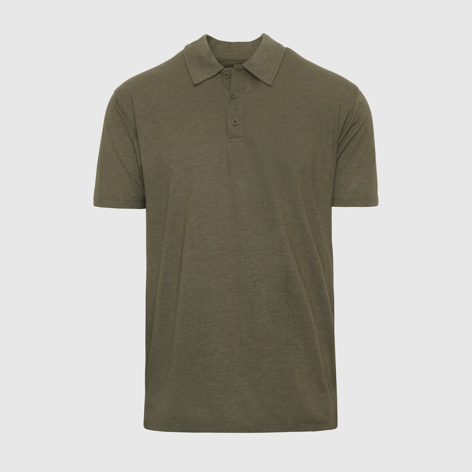 Military Green Heather Polo for Men | True Classic