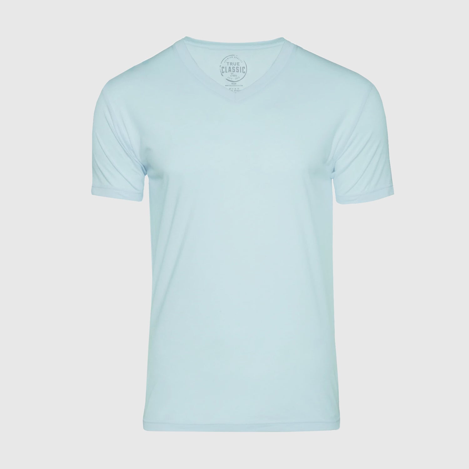 Light Blue V-Neck Shirt | Light Blue V-Neck T-Shirt | True Classic