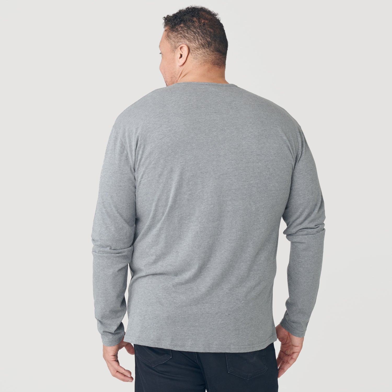 Black Long Sleeve Henley | Men's Black Henley Long Sleeve | True