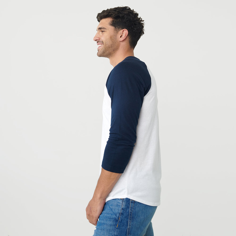 American Apparel Denim Baseball Shirt in Blue for Men