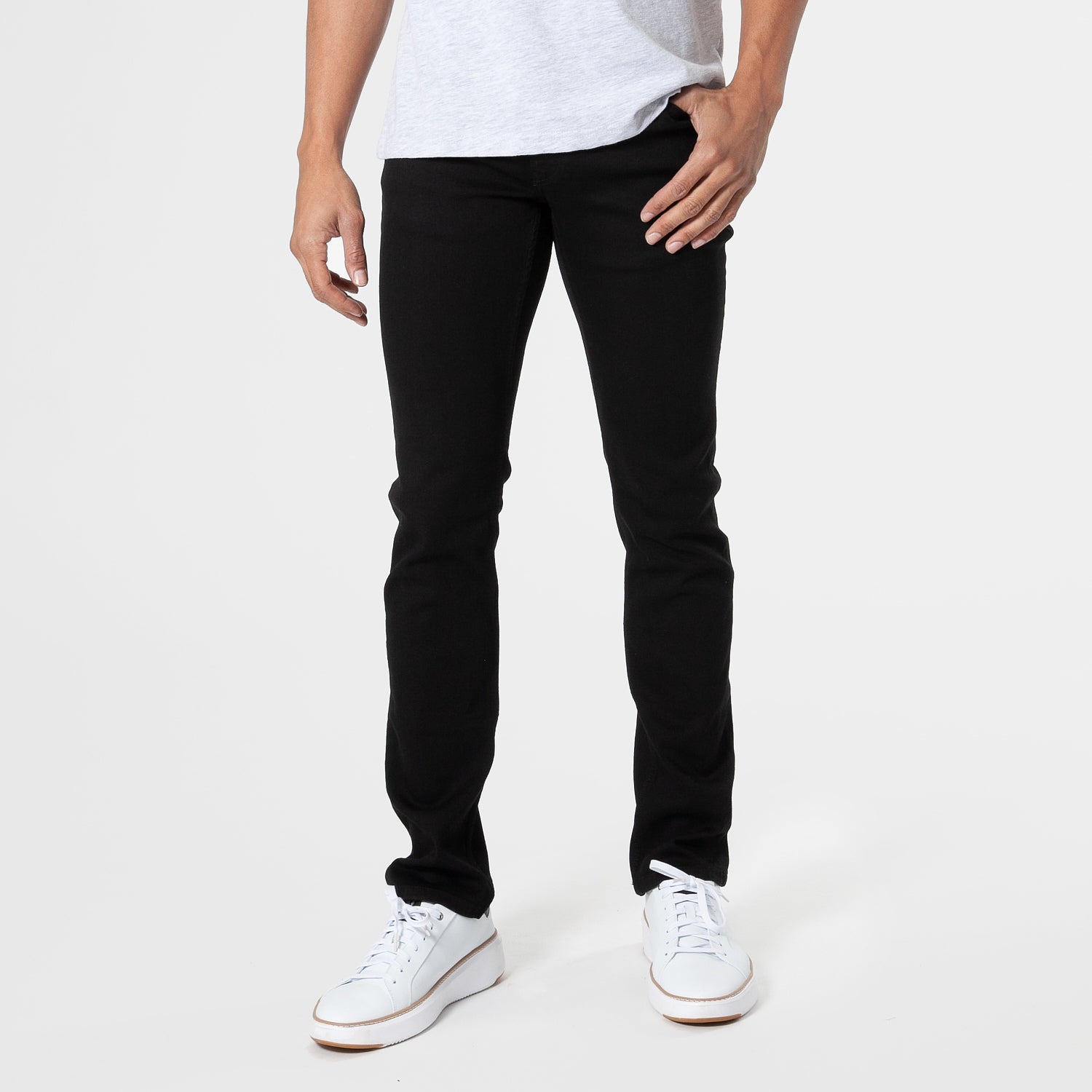 oxígeno Incesante alquiler Comfort Jeans con ajuste entallado en color negro desgastado – True Classic