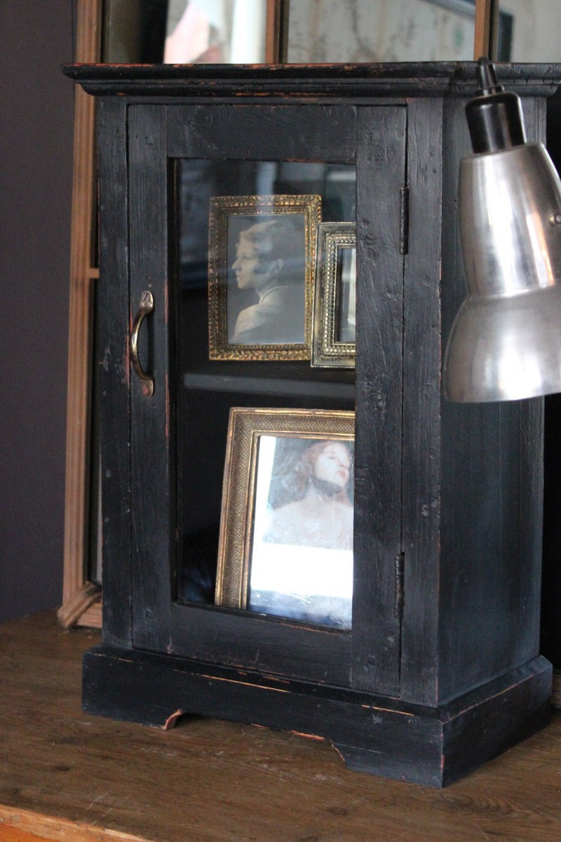 Black Painted Antique Cabinet Discoverattic   Black Indian Cabinet 1 