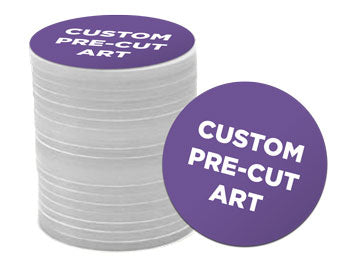custom precut art for button making