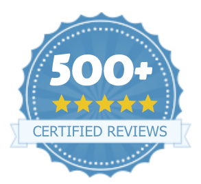 500+ Certified Reviews
