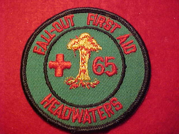 1965 PATCH, HEADWATERS FALL-OUT FIRST AID