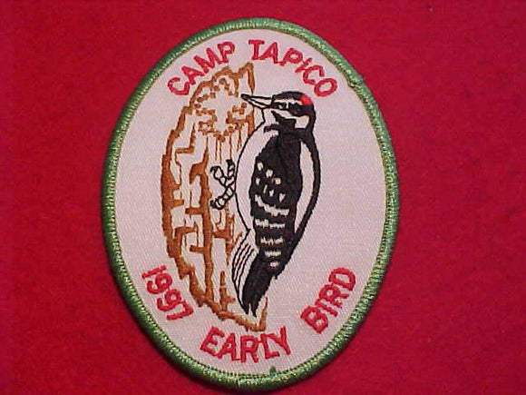 TAPICO CAMP PATCH, TALL PINE C., 1997, EARLY BIRD