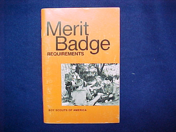 MERIT BADGE REQUIREMENTS, Sep-81
