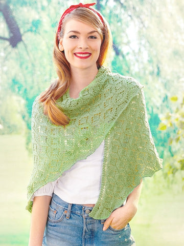 free shawl knitting pattern pastoral lace knit shawl