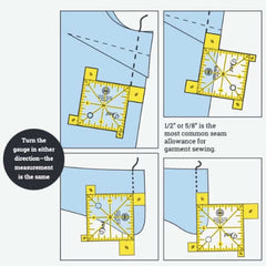 how to use seam width gauge for garment seams dritz