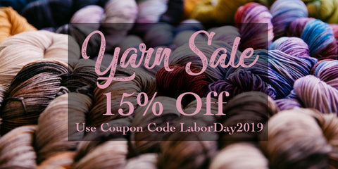 yarn sale labor day 15% off art and craft supplies