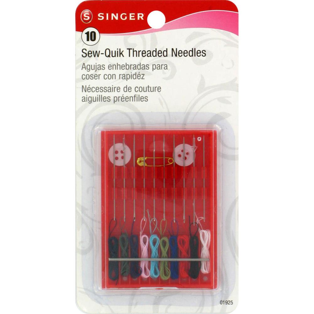 Singer Sew-Quik Threaded Hand Needle Kit- (Pack of 4), 4 packs
