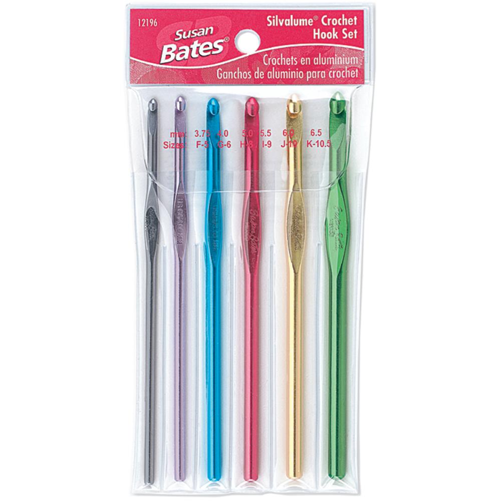 Boye Aluminum Crochet Hook Set J, K, N (5.75mm-10mm)