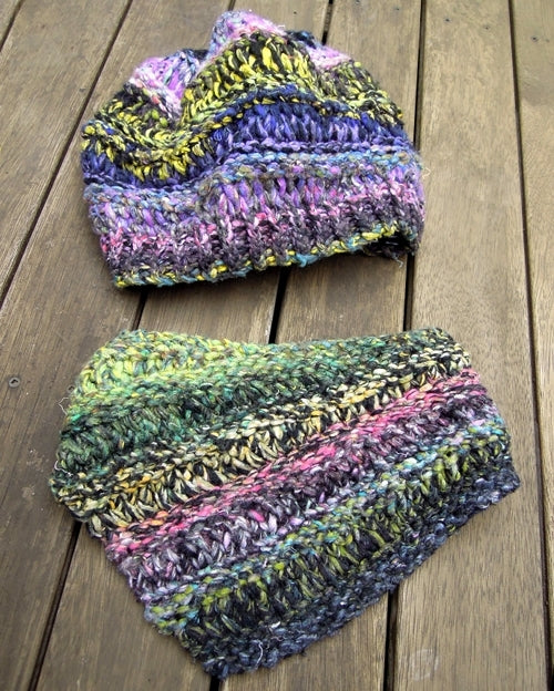 Knitting Loom Hat And Cowl Knitting Pattern Super Bulky
