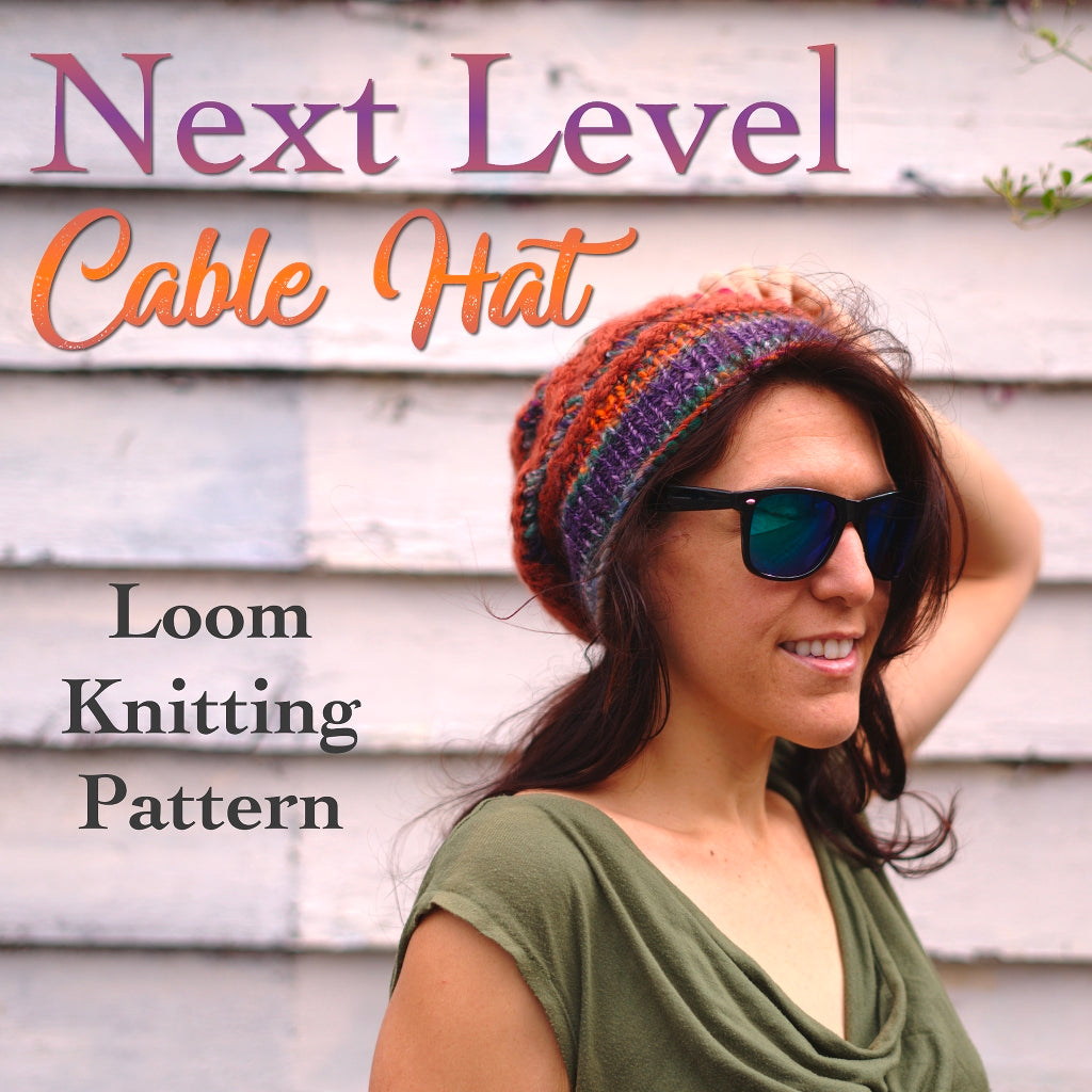 Loom Knit Cables in Color Hat – BOHLD Loom Knitting