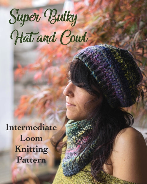 Bulky Dropstitch Hat And Cowl Loom Knitting Pattern