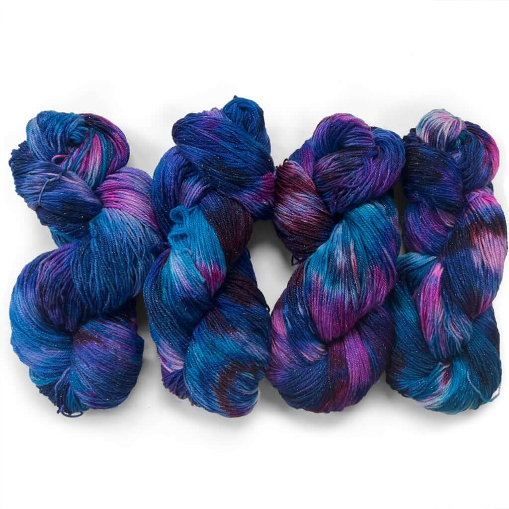 Bluebonnets for Doris Sock Yarn  Multicolor Blue Hand Dyed Yarn – Keenan  Hand Dyed Yarn