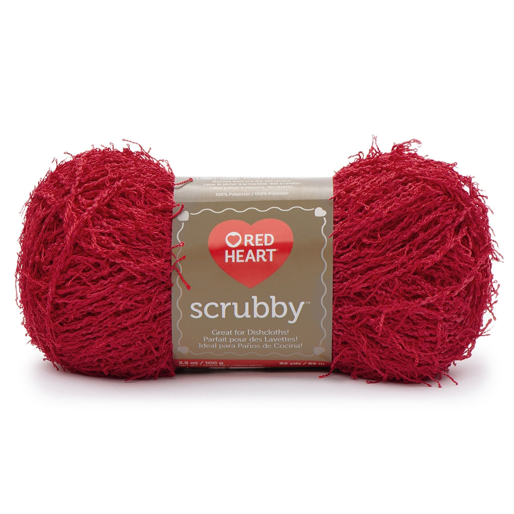  Red Heart Scrubby Sparkle Blueberry Yarn - 3 Pack of