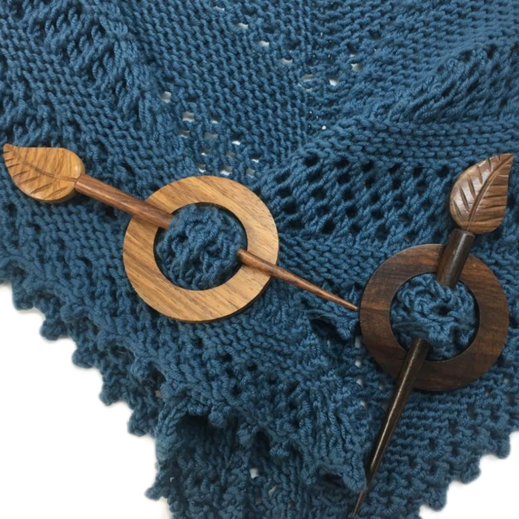 wooden shawl pins