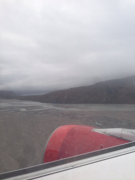 Landing in Kangerlussuaq, Greenland, Arctic Circle Trail, Greenland, Air Greenland