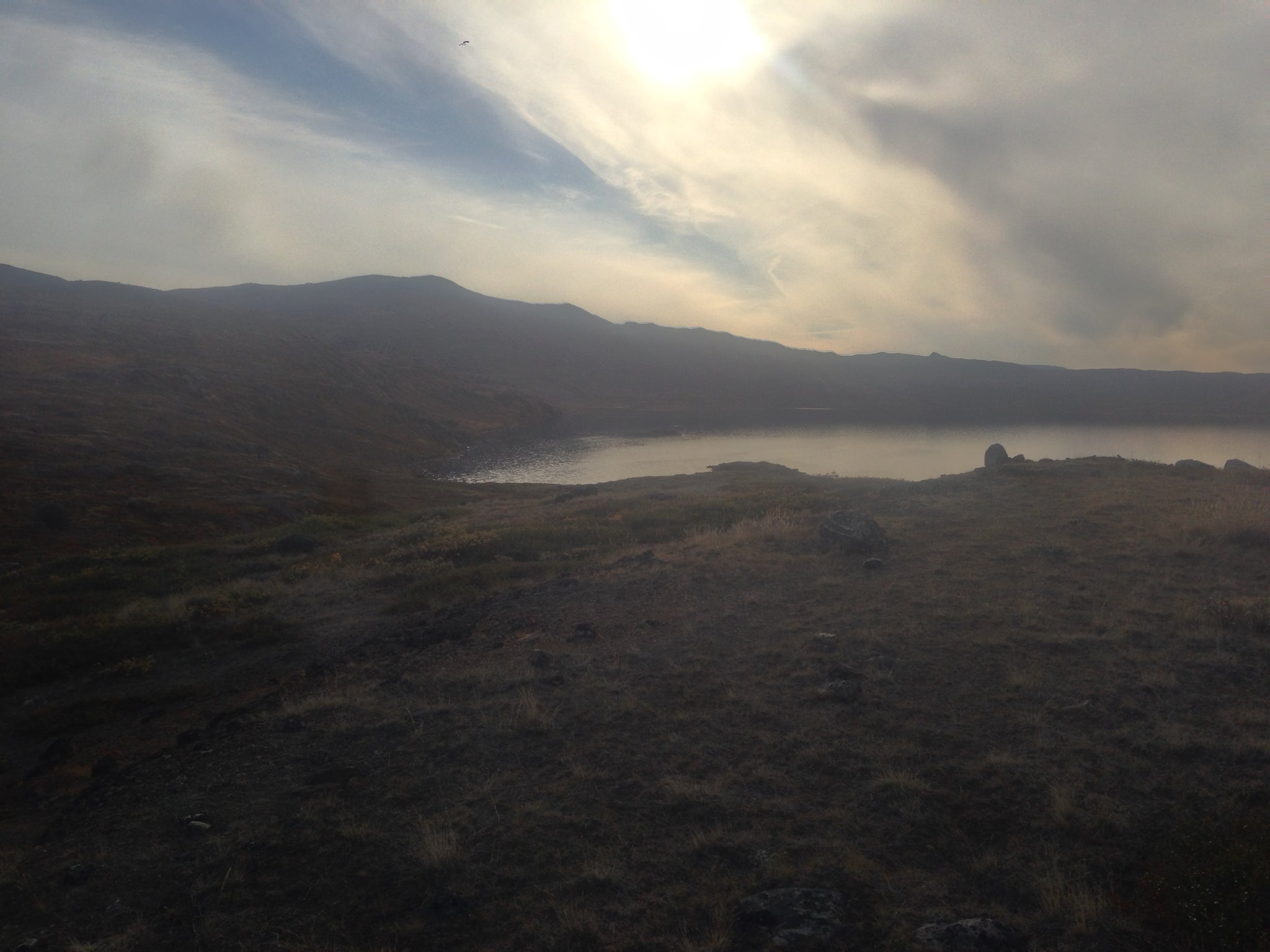 Approaching the Canoe Center Hut, Arctic Circle Trail, Greenland