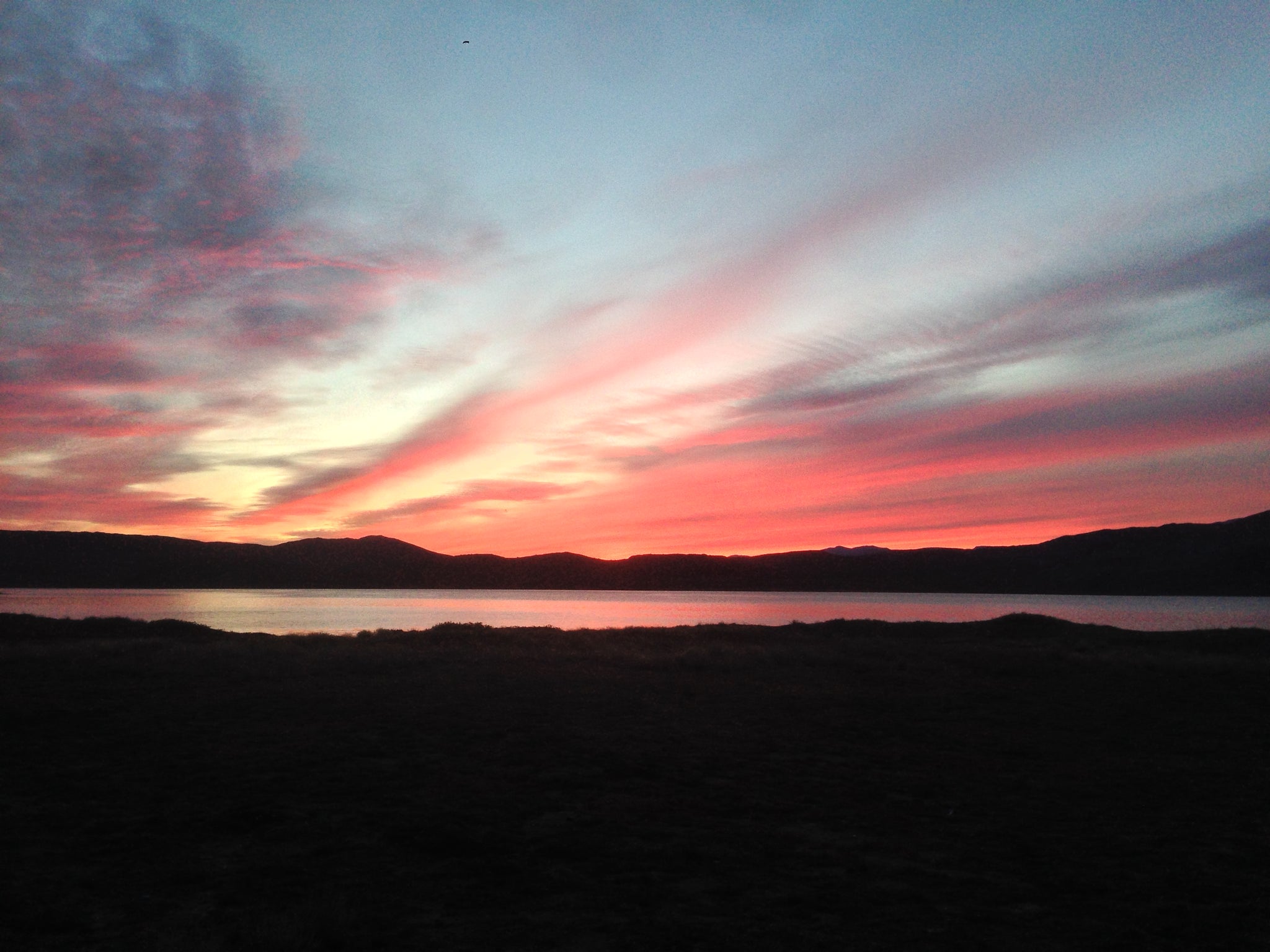 Sunset at Canoe Center Hut, Arctic Circle Trail, Greenland