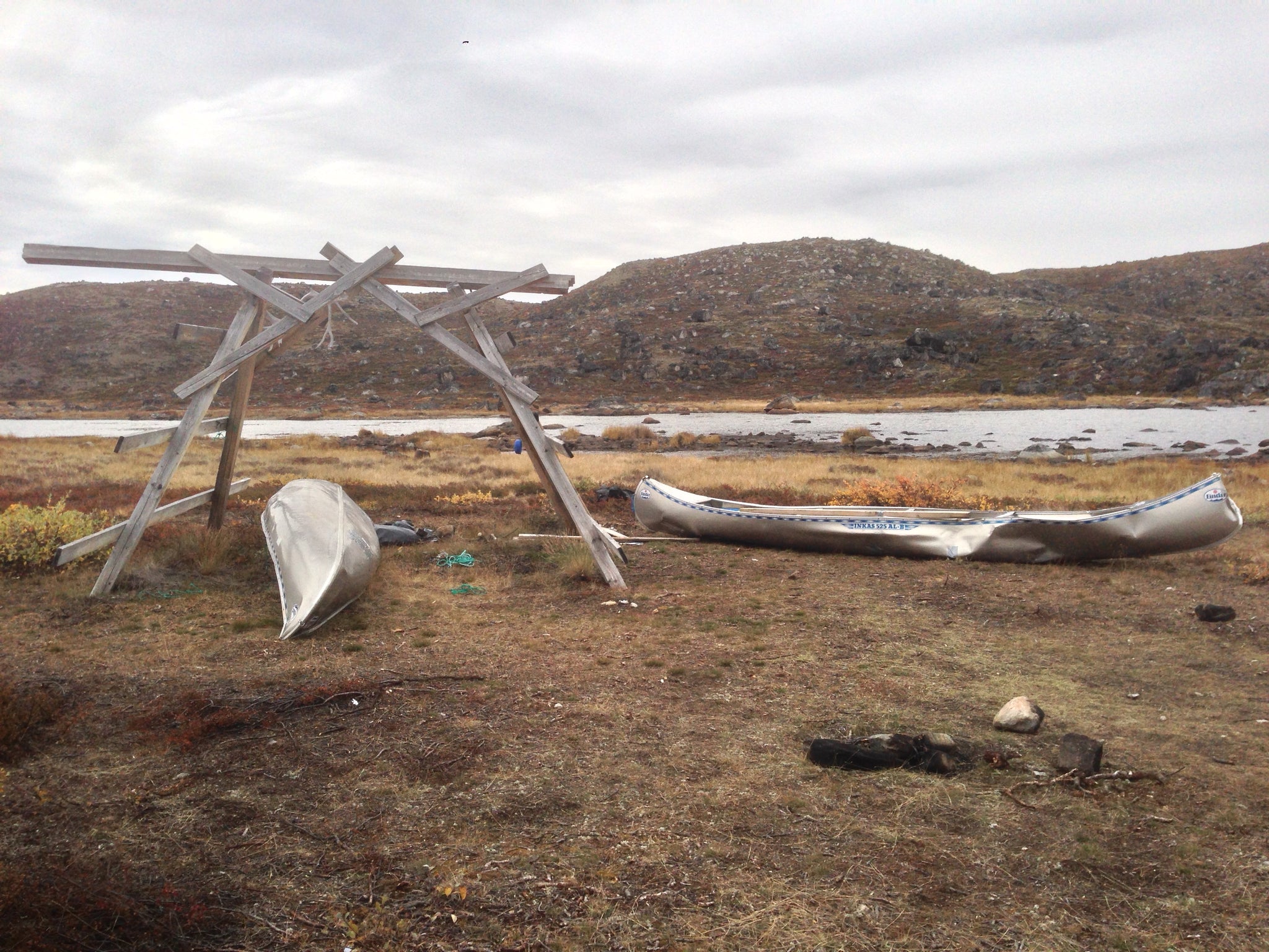 Canoes from Canoe Center Hut, Arctic Circle Trail, Greenland