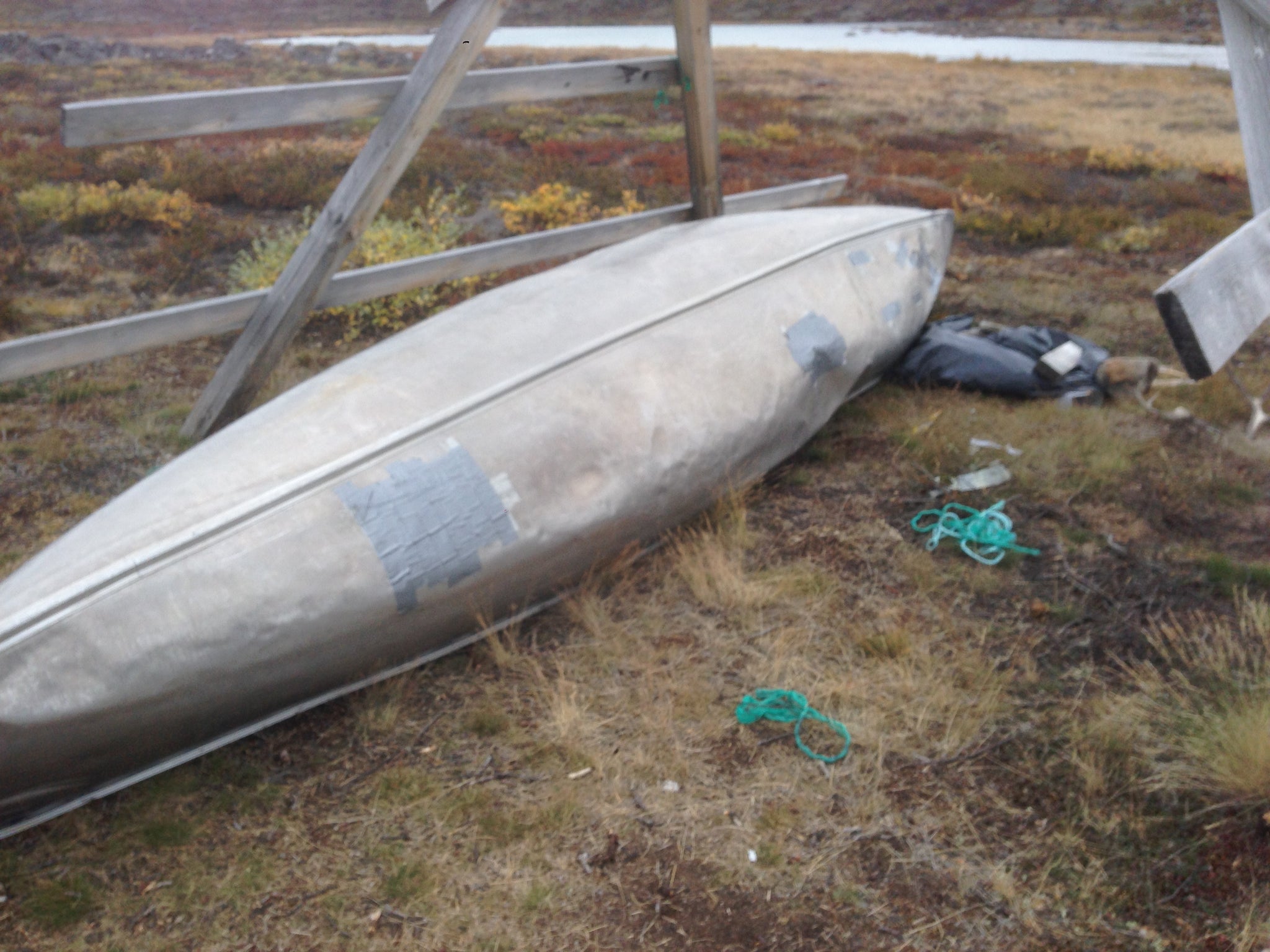 Canoes from Canoe Center Hut, Arctic Circle Trail, Greenland