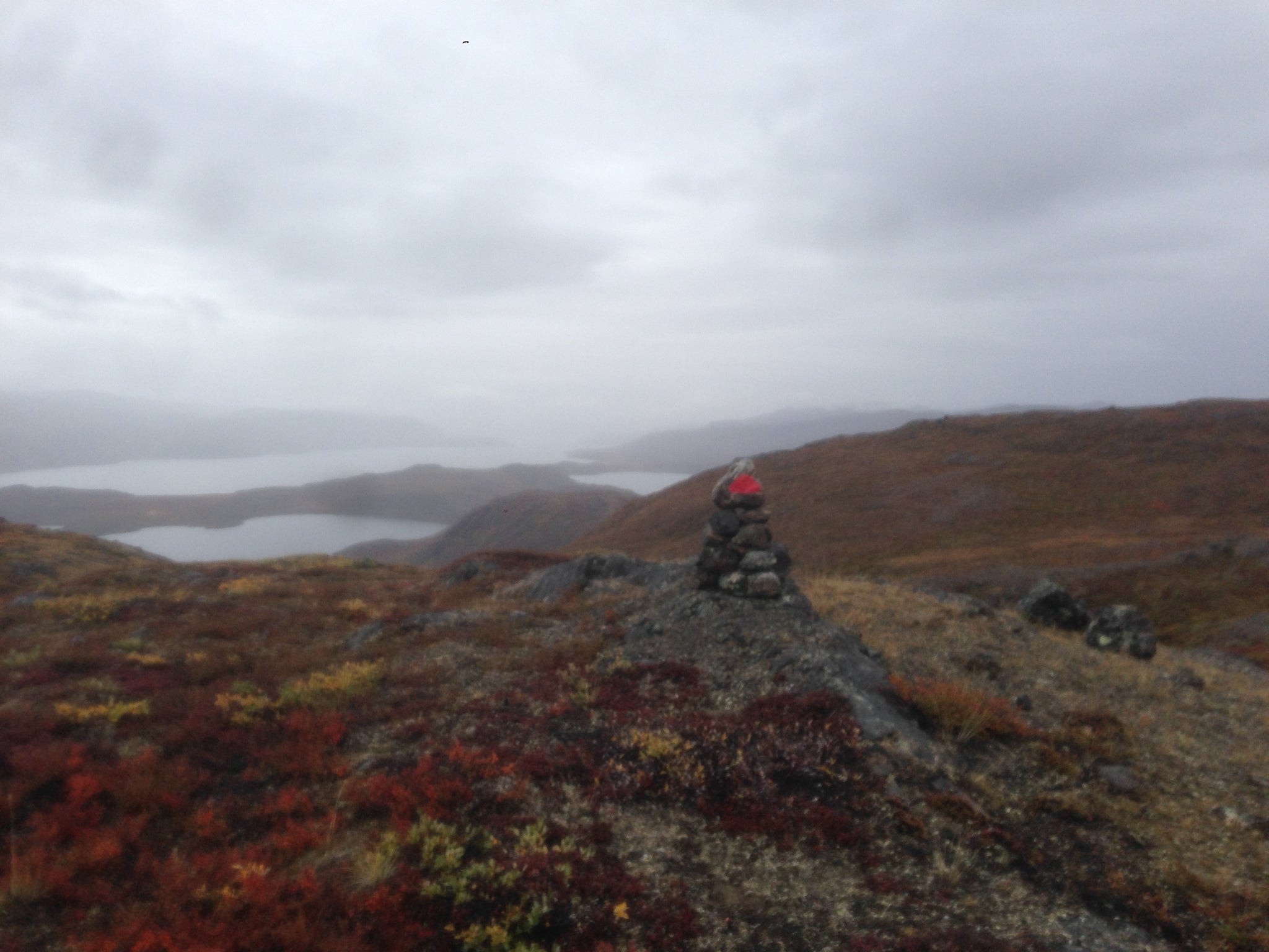 Looking back towards Lakes Kangerluatsiarsuaq and Tasersuaq, Arctic Circle Trail, Greenland