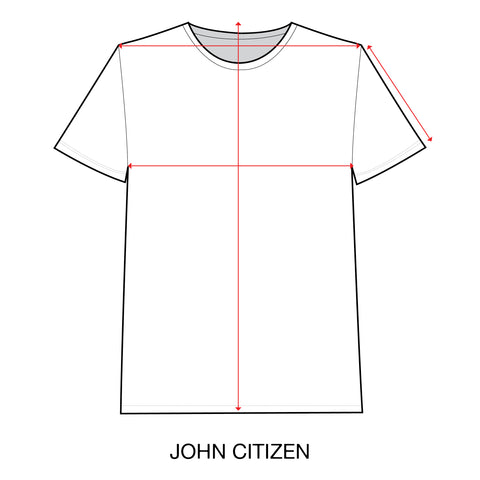 'John Citizen' Size Guide – The Common Good Company