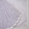 Pastel Purple Organza Saree With Embroidery