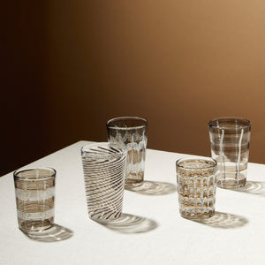 Set of Four Pulcinella Short Tumblers - White